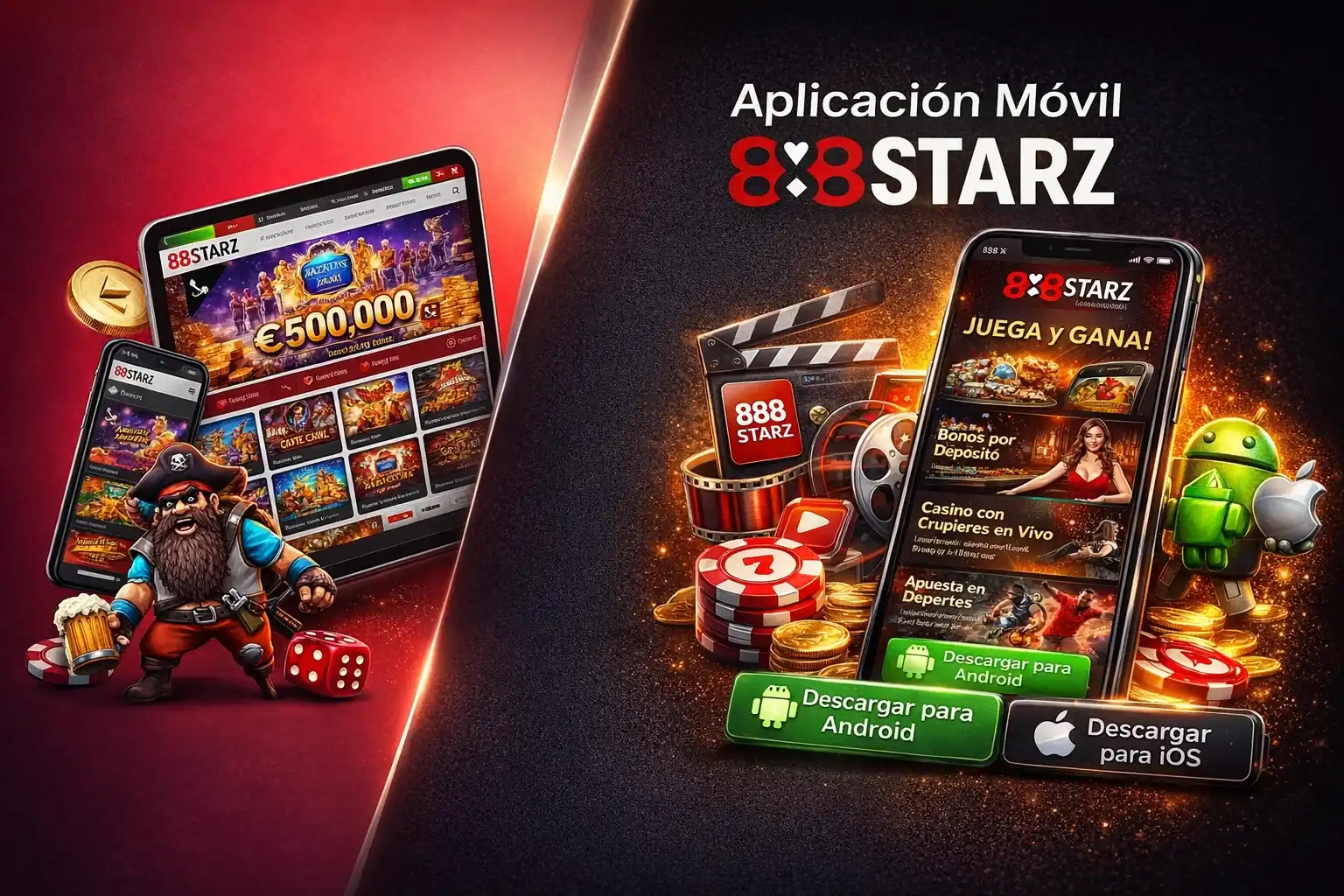 Aplicación Móvil 888Starz Colombia